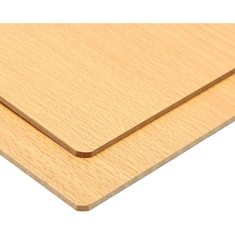 Juvale 2 Pack Wooden Clipboards with Low Profile Clip for Classroom and Office Use, Horizontal and Vertical