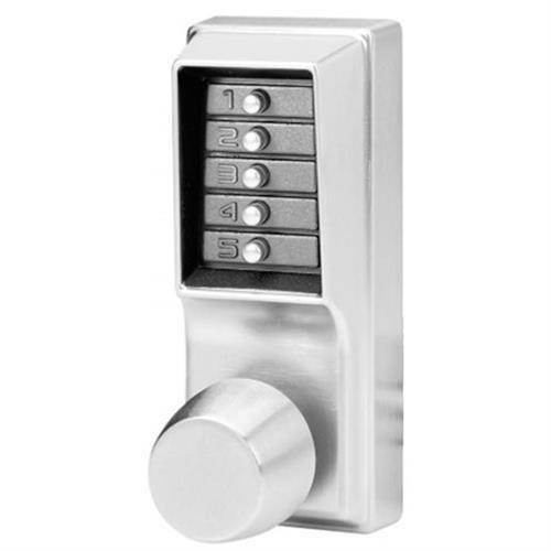 Simplex 1011-26D Satin Chrome US26D Mechanical Heavy Duty Knob Pushbutton Combination Lock (No Cylinder)