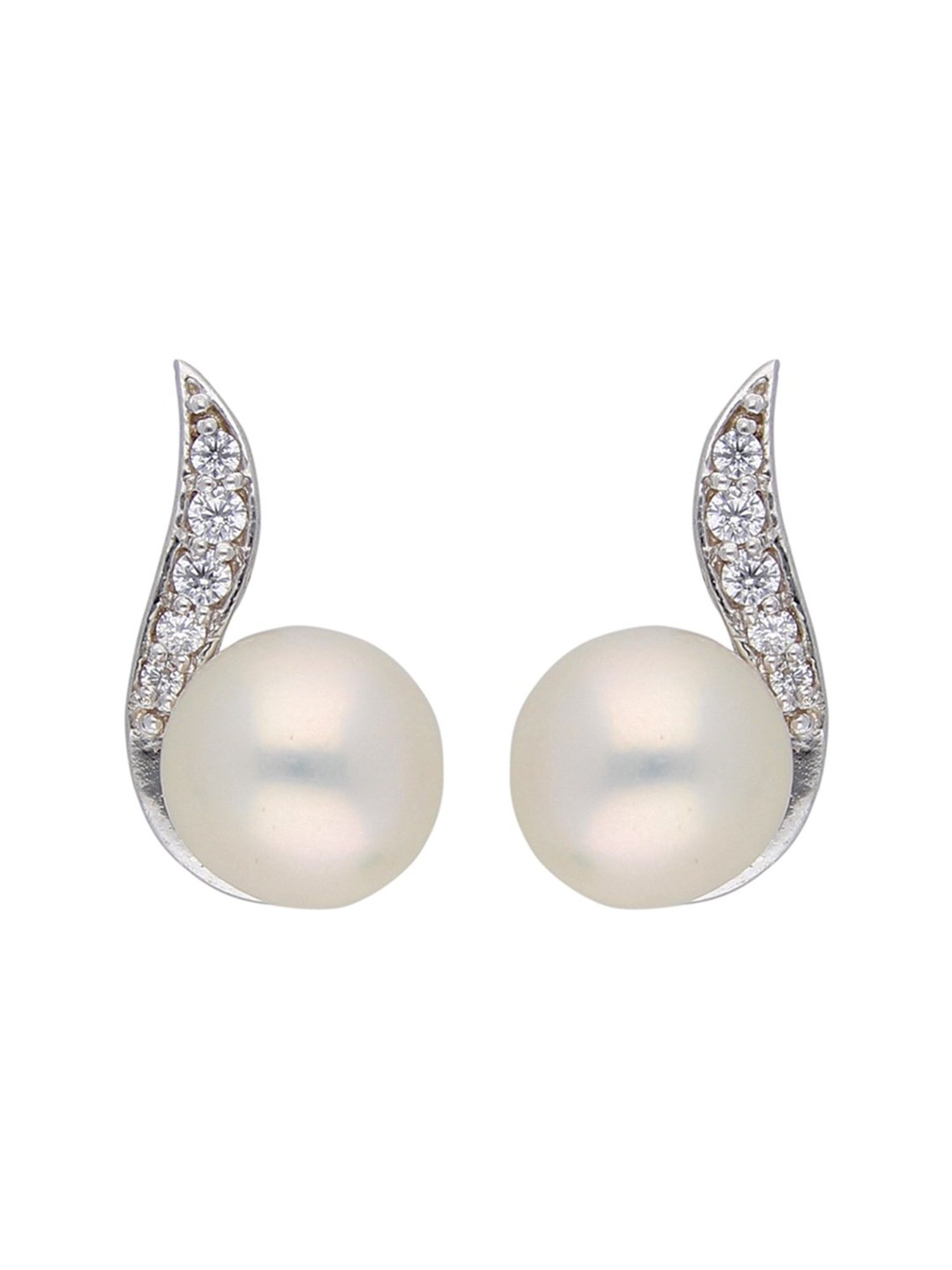 Sri Jagdamba Pearls Emma 92.5 Sterling Silver Earrings
