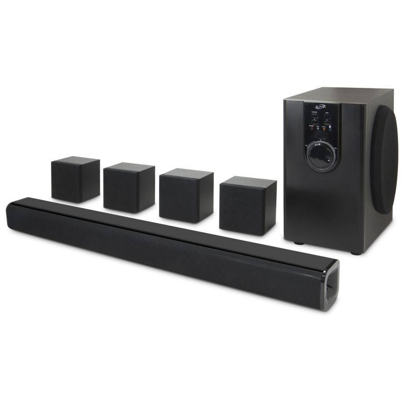 iLive IHTB159B 5.1 Bluetooth Sound Bar Speaker - Black - Wall Mountable - 20 Hz to 20 kHz - HDMI