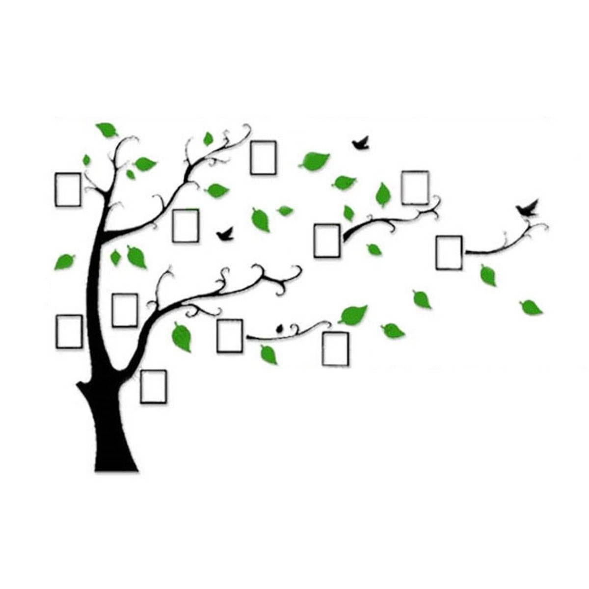 3D Photo Frame Tree Sticker Acrylic Wall Decal Family Memory Tree Picture Frame Home Living Room Bedroom DIY Creative Decor-#6