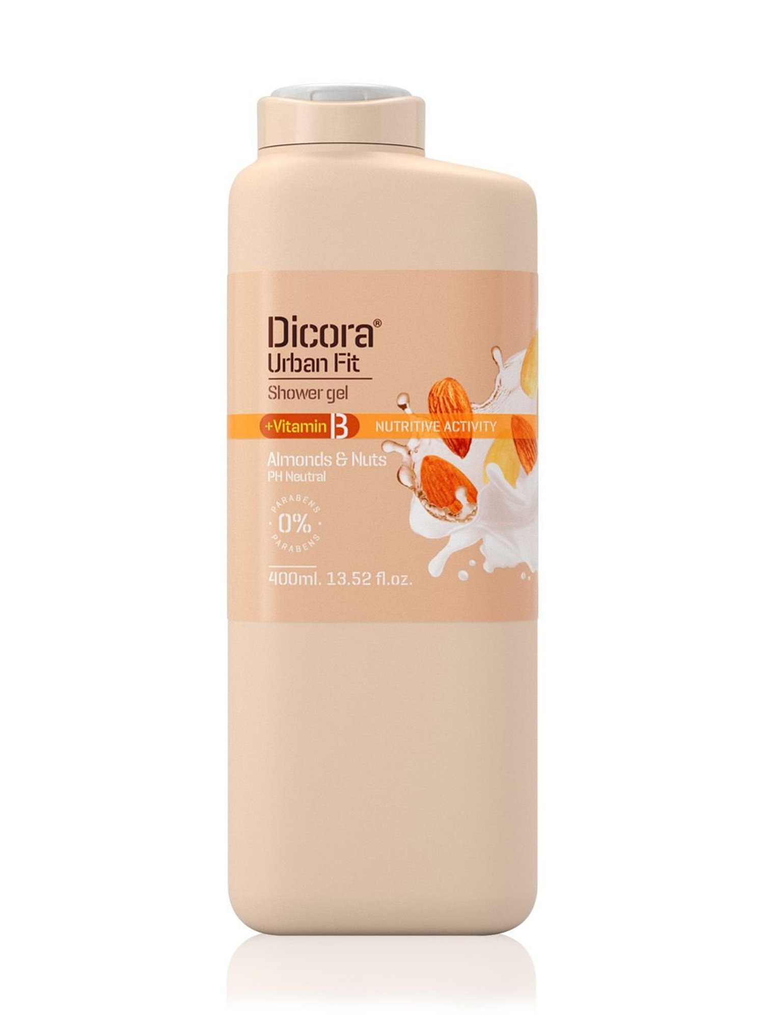 Dicora Urban Fit Shower Gel Vitamin B Almond & Nuts - 400 ml