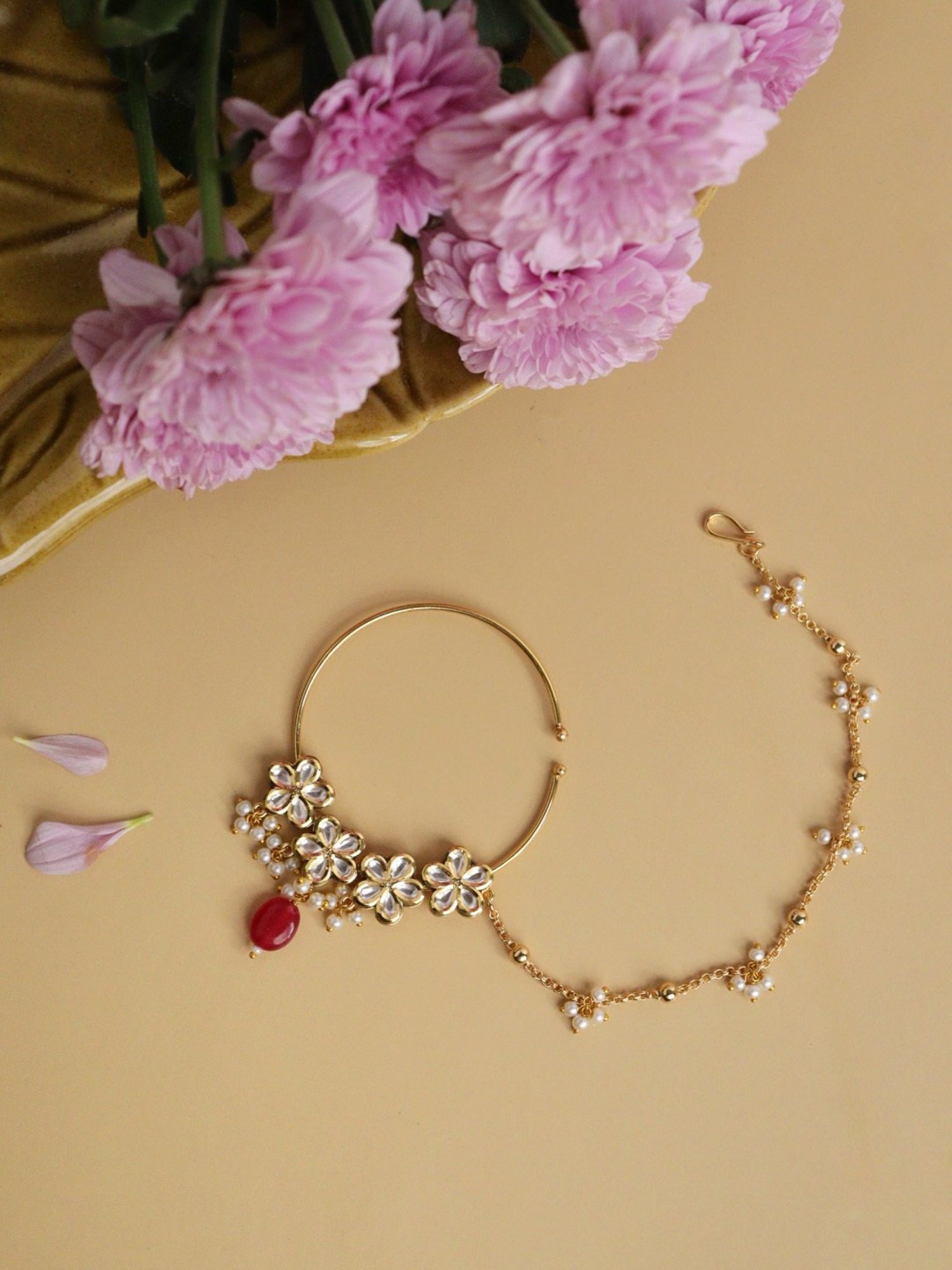 Teejh Aahna Silver Nose Ring