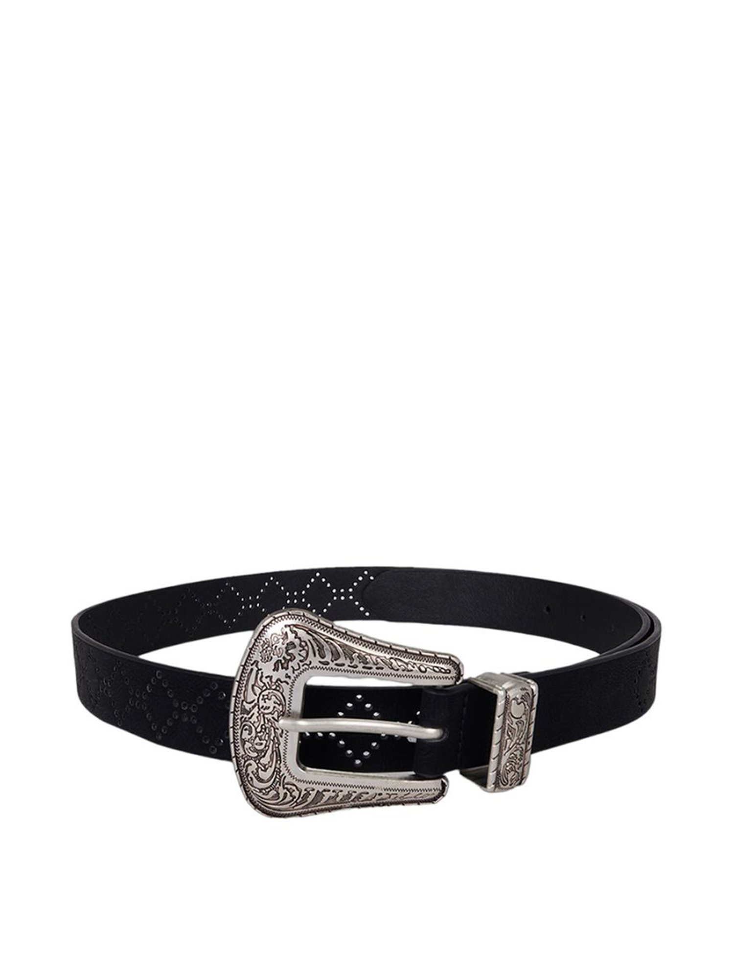 Forever Glam by Pantaloons Navy Narrow Belt for Women