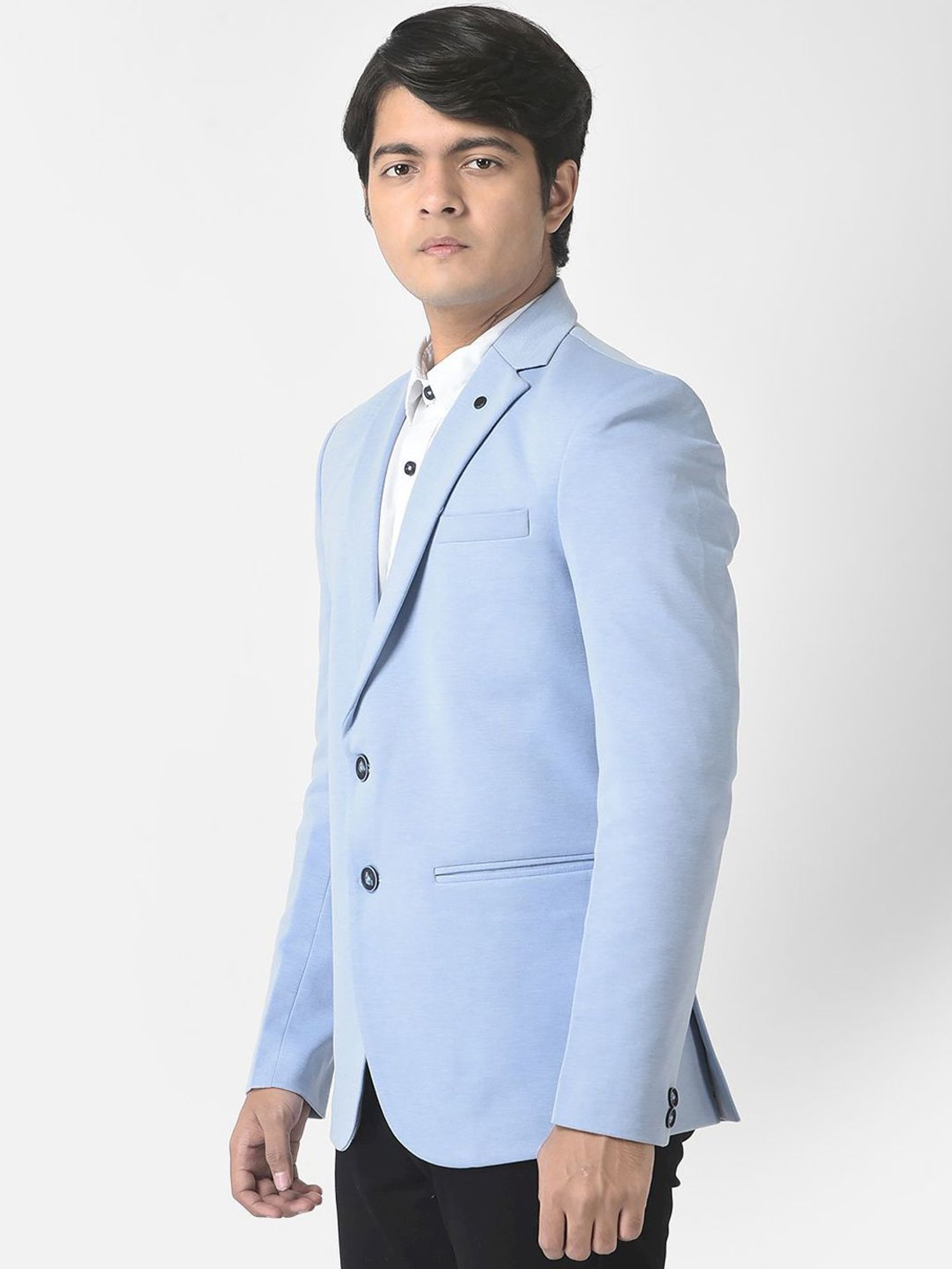 Blue Giraffe Kids Maroon Solid  Blazer