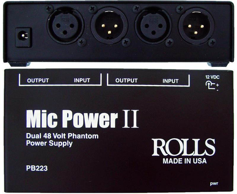 ROLLS PB223 Dual Phantom Power Adapter