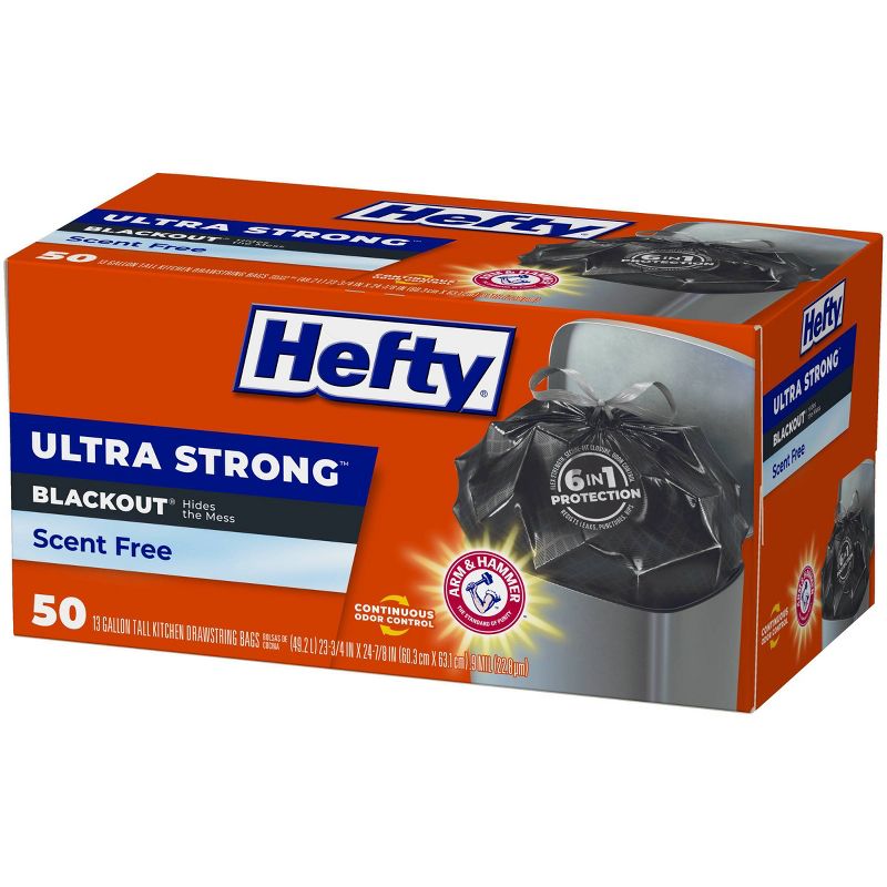 Hefty Strong Extra Large Drawstring Trash Bags - 33 Gallon - 26ct