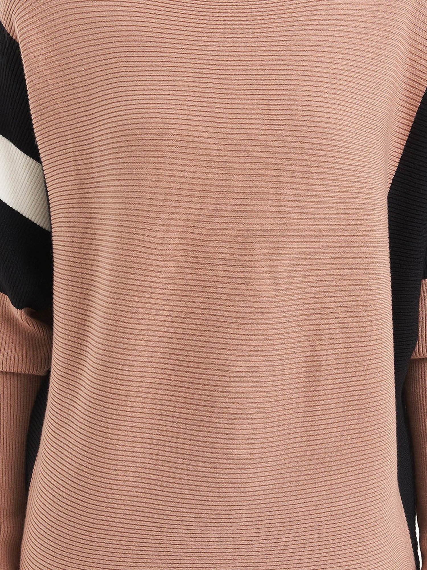 Kazo Khaki Color-Block Pullover