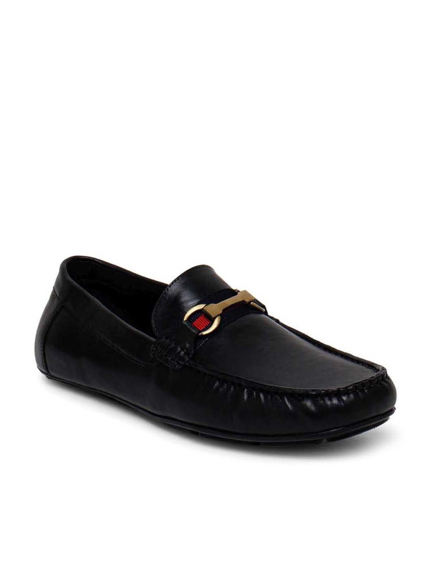 Ezok Men's Black Casual Loafers