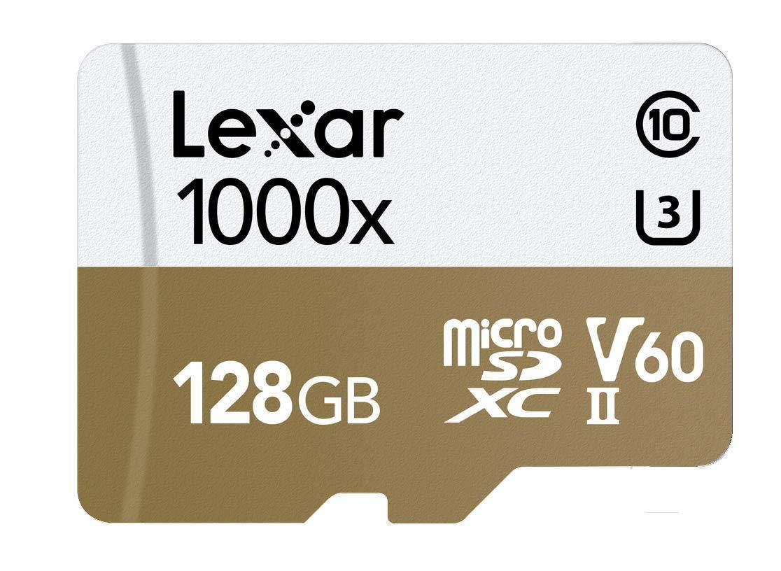 lexar professional 1000x microsdxc 128gb uhsii/u3 up to 150mb/s read w/usb 3.0 reader flash memory card lsdmi128cbnl1000r