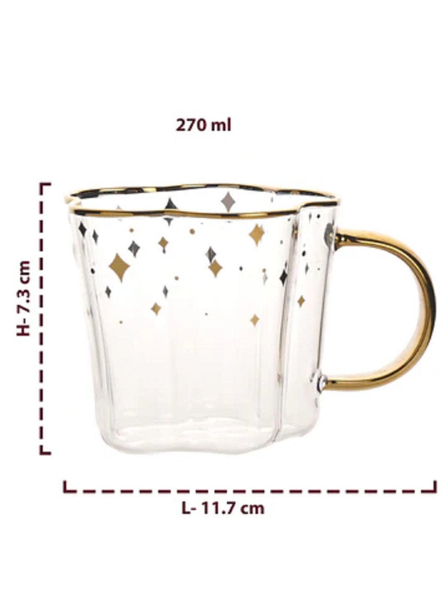 The Artment Starry Delights Milky Way White Mug Set