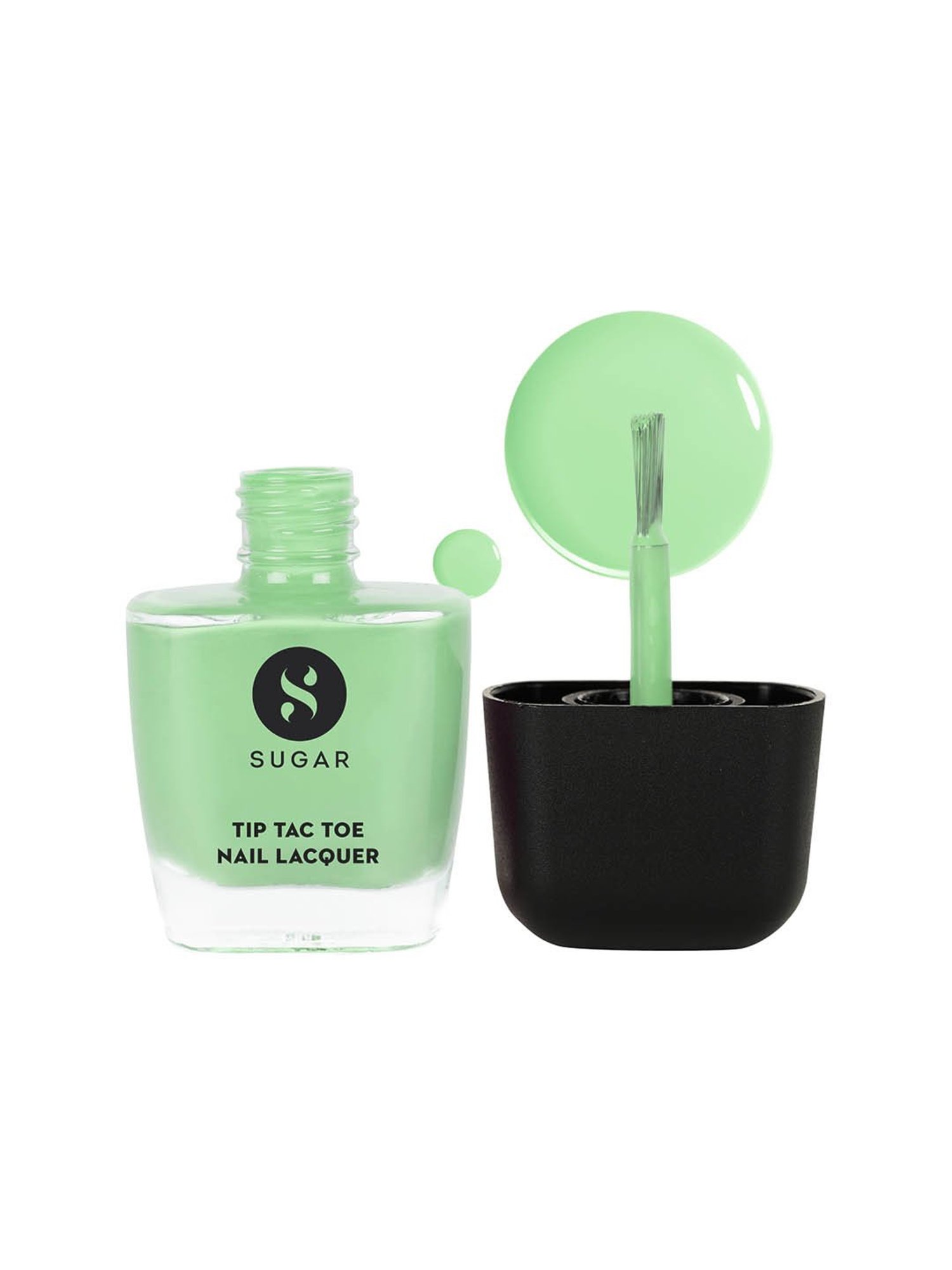 SUGAR Cosmetics Tip Tac Toe Nail Lacquer Classic 07 Mint Money - 9 ml