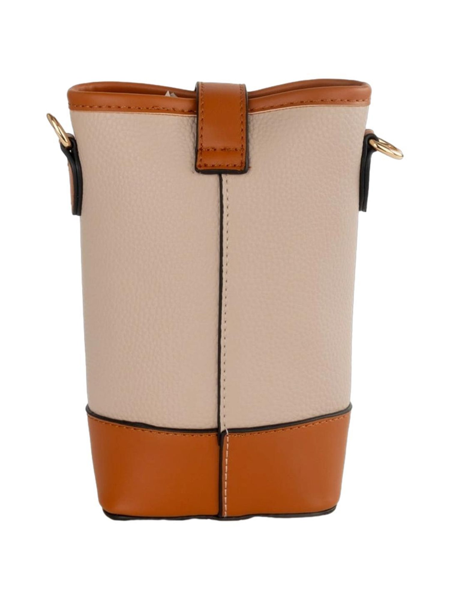 BULCHEE Beige Solid Sling Handbag