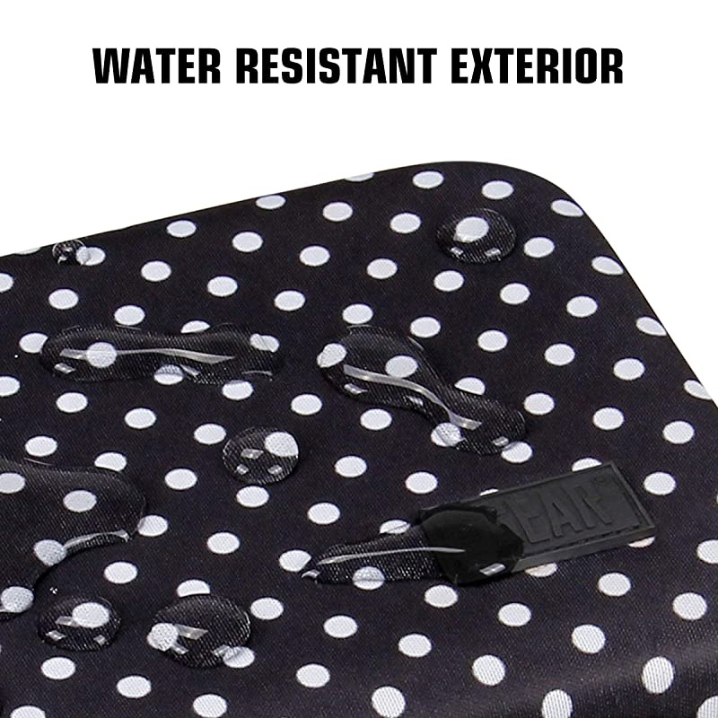 Hard Shell Electronic Organizer Travel Case 7.5 Inch with Weather Resistant Exterior and Large Mesh Accessory Pocket - Compatible with Garmin GPS, Chargers, and More Electronics - Polka Dot