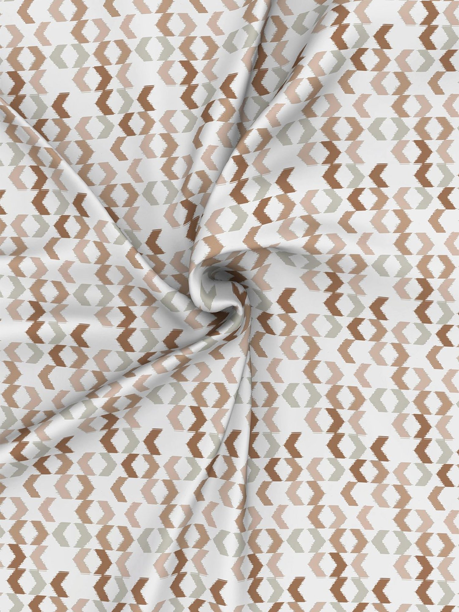 In-House by Maspar Peach 200 TC Cotton Printed Bed Sheet with 2 Pillow Cover