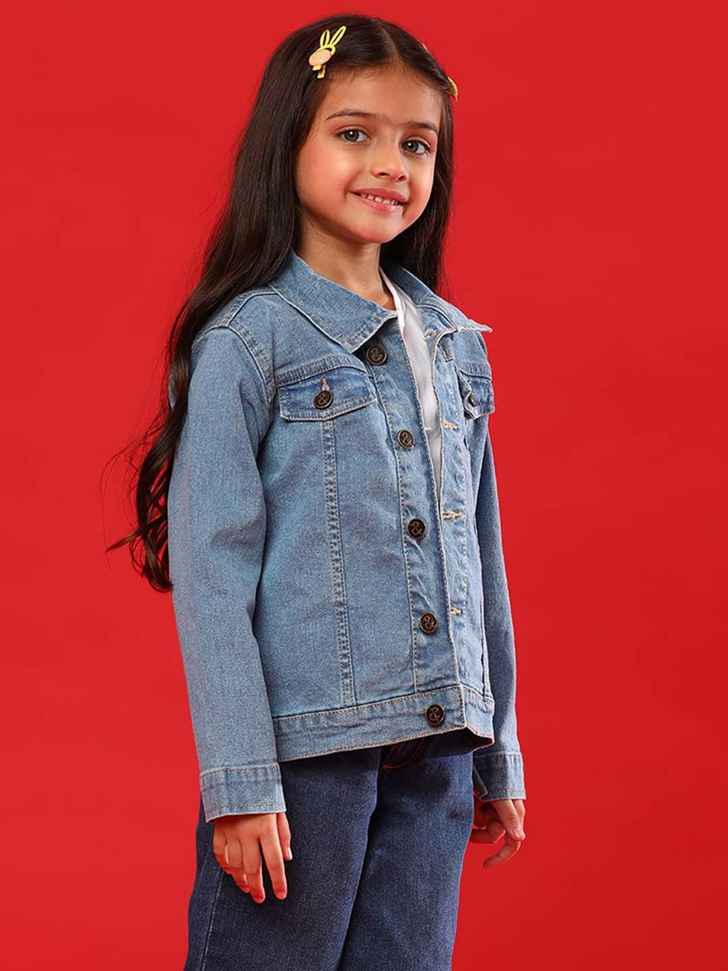 Tales & Stories Kids Blue Regular Fit Full Sleeves Jacket