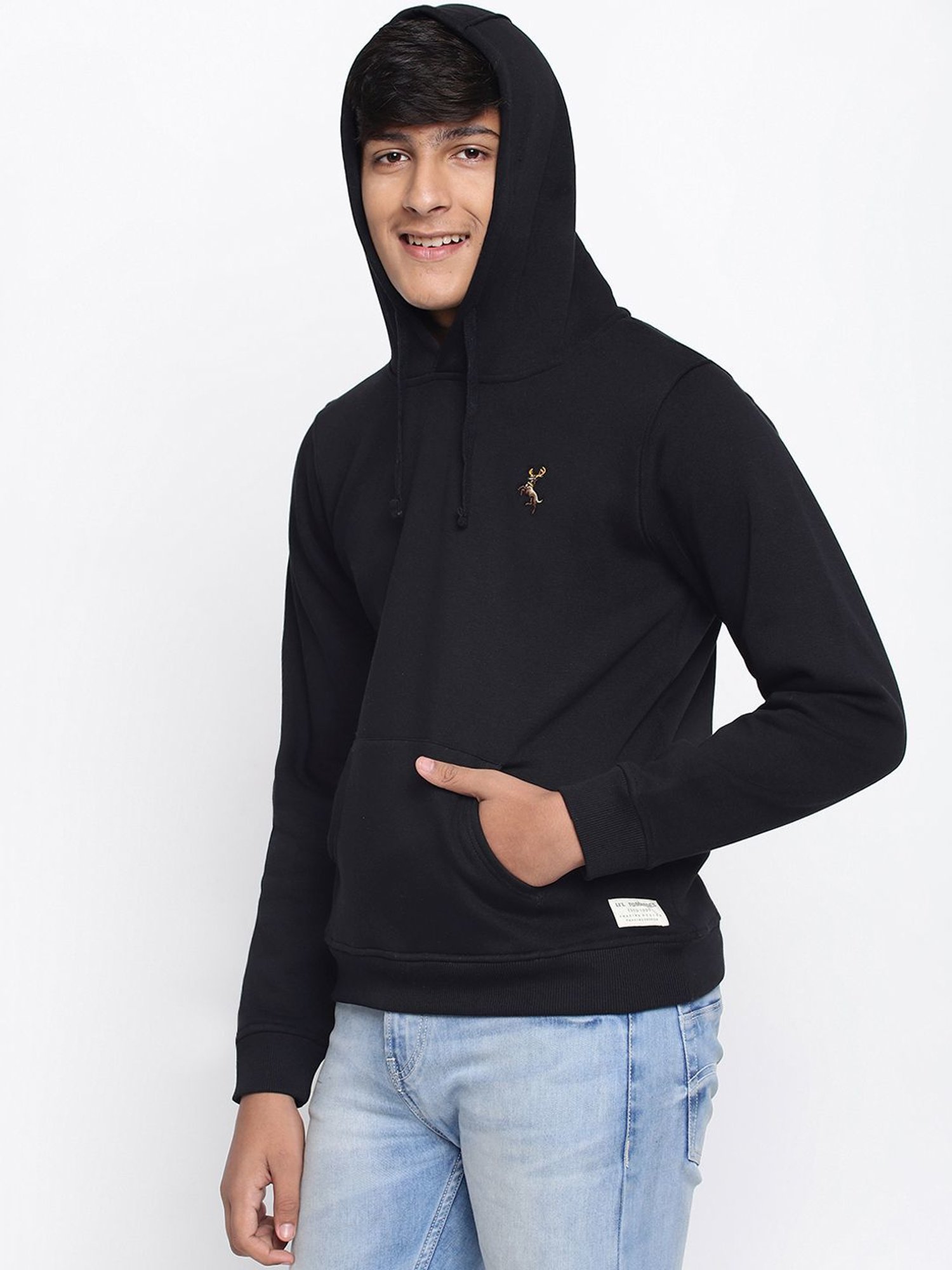 Lil Tomatoes Kids Black Logo Full Sleeves Sweatshirt