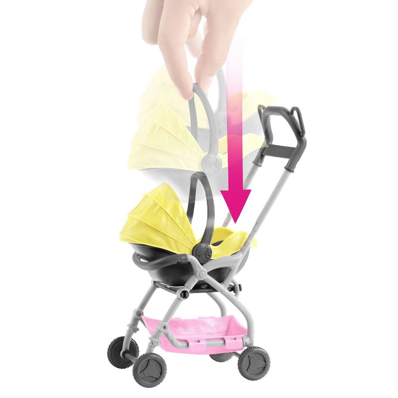 Barbie Skipper Babysitter Inc. Stroller and Baby Playset