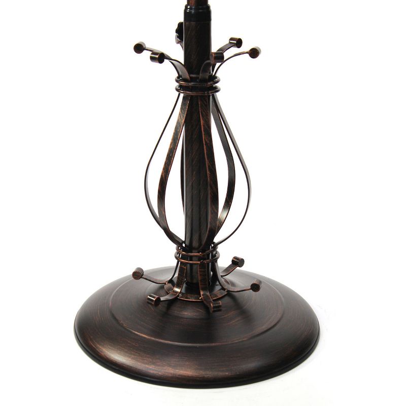 DecoBREEZE DBF1080 Electric Oscillating 3 Speed Air Circulating Adjustable Height Outdoor Pedestal Fan with Quite Motor, Prestigious Brown