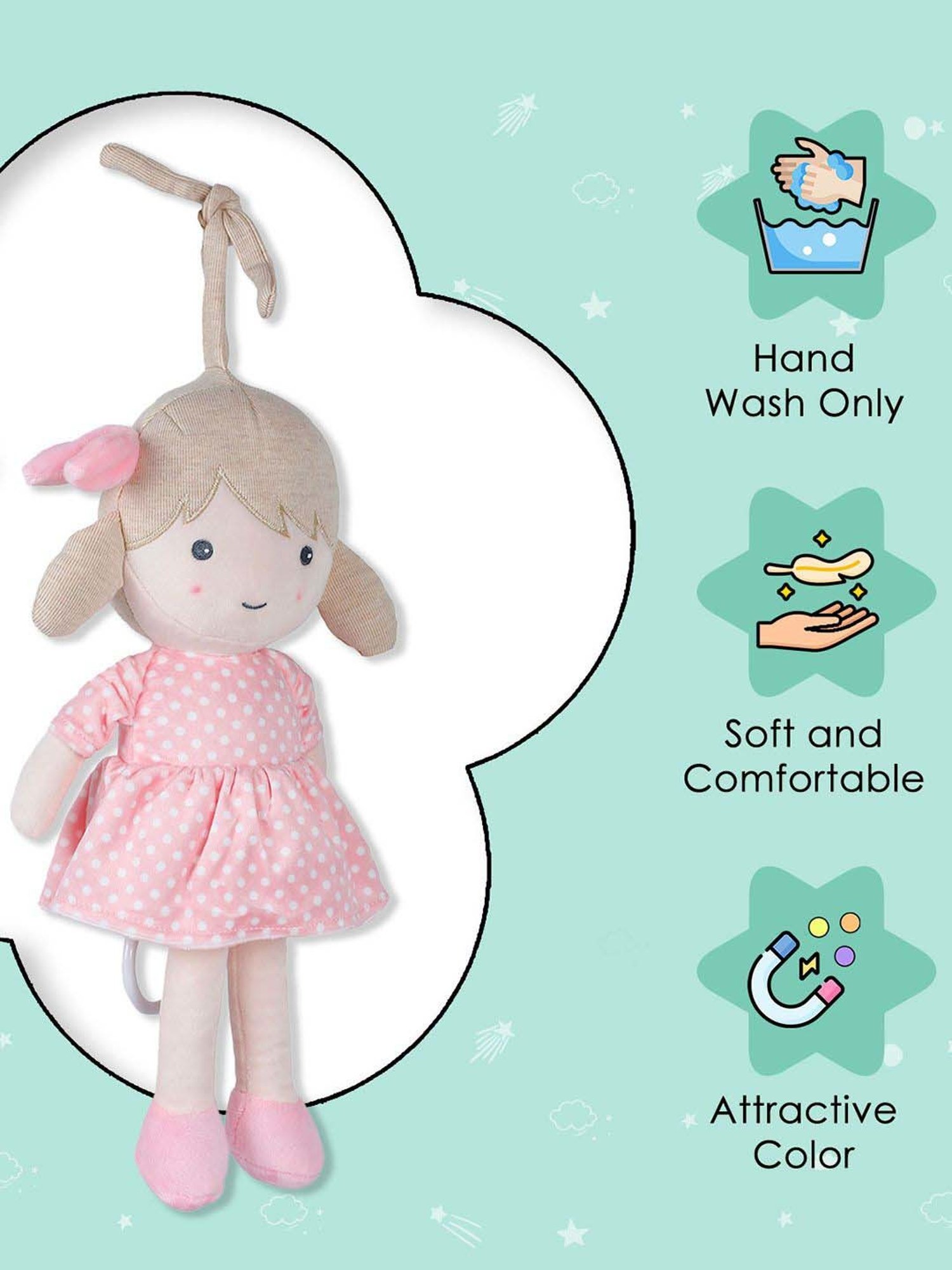 Baby Moo Kids Pink Pulling Toy