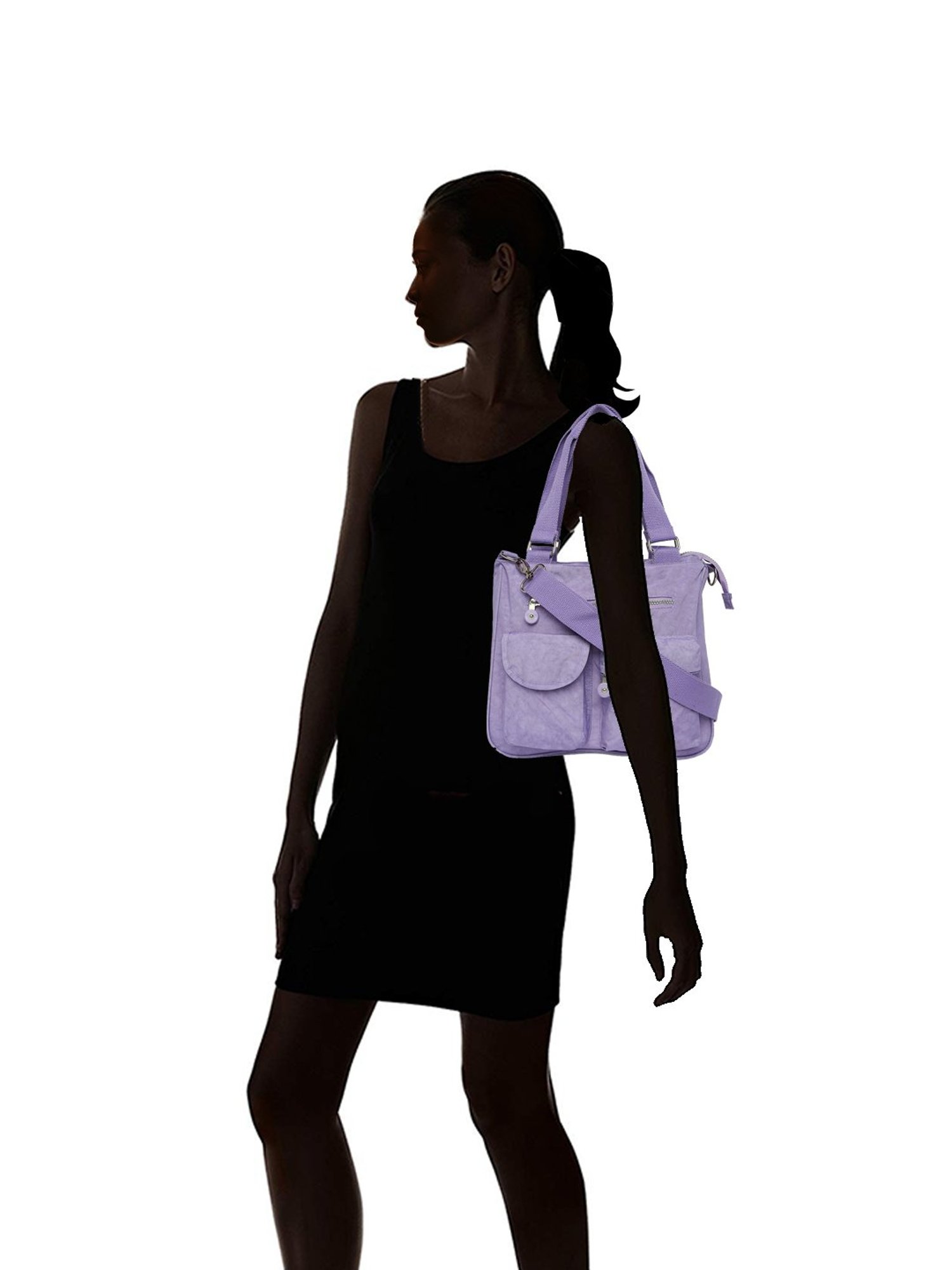 Baomi Purple Solid Medium Shoulder Bag