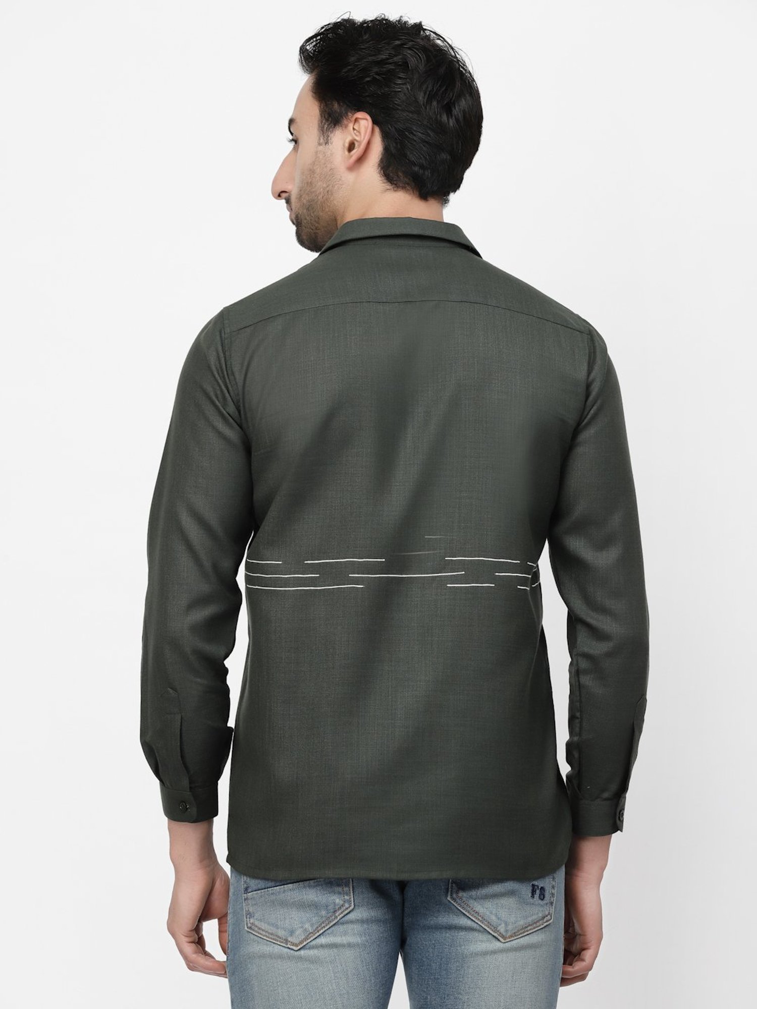 Lela Green Regular Fit Printed Shirt