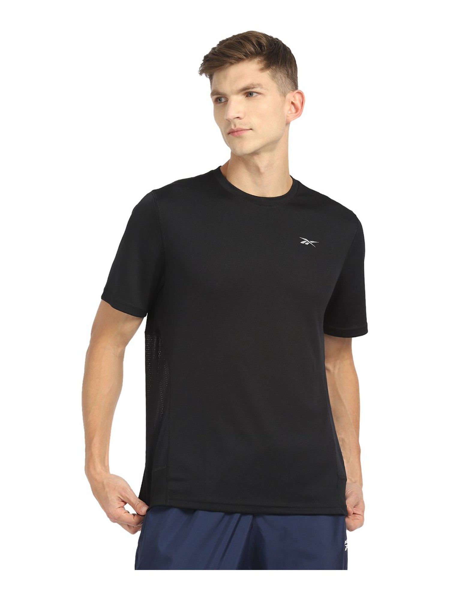 Reebok Black Round Neck T-Shirt