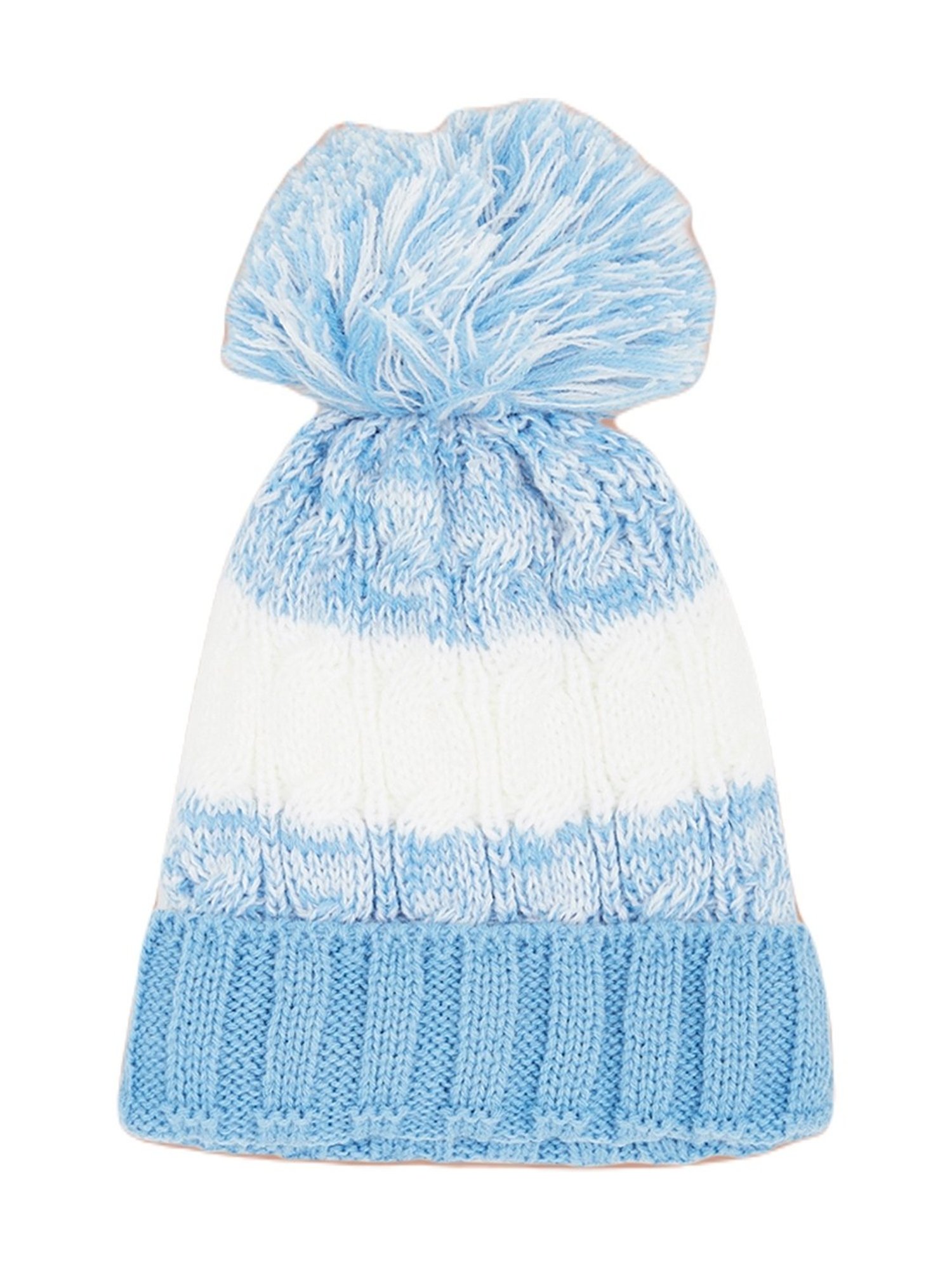 Pantaloons Junior Blue Woven Beanie