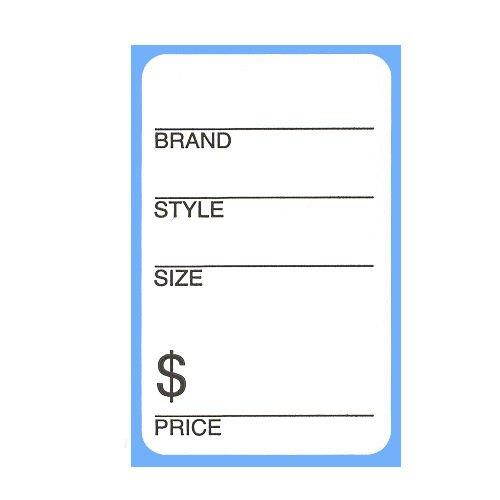 500 Self Adhesive Shoe Store Labels - Brand, Style, Size & Price Sticker Roll