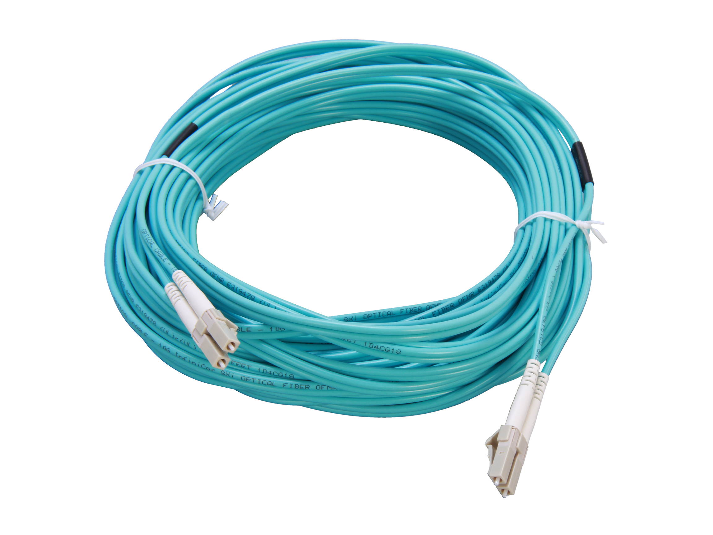 Link Depot FOM5A-LCLC-15 49.21ft.(15m) 10 Gb  Multimode 50/125 Duplex LSZH Fiber Patch Cable