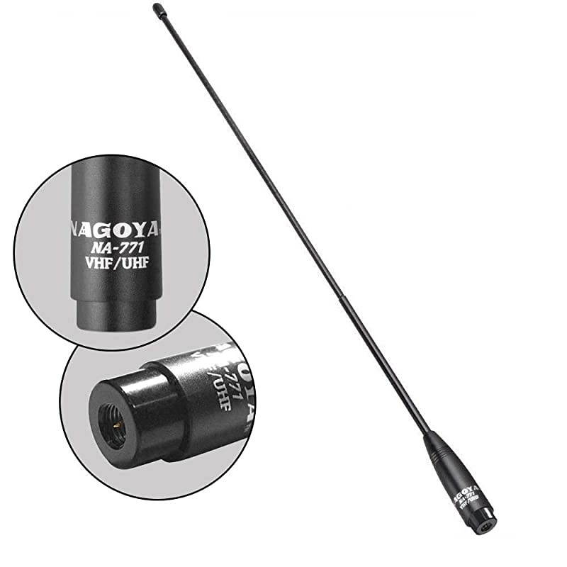 NA771 SMAMale 156Inch Whip VHFUHF 144430Mhz Antenna for YAESU Vertex TYT and Wouxun Radios