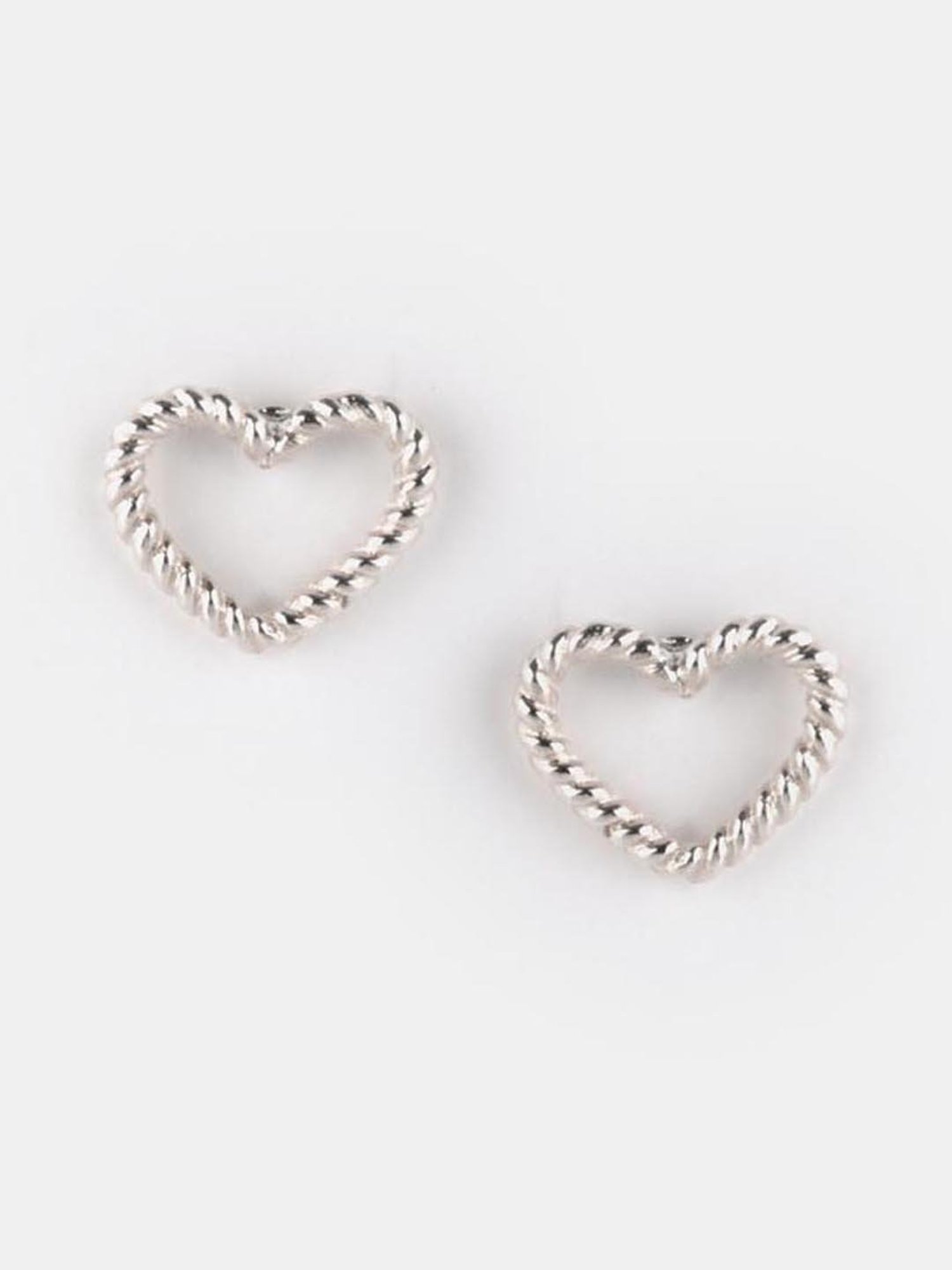Shaya 92.5 Sterling Silver Same Old Love Heart Earrings for Women