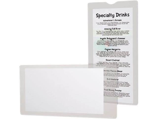 Tops Pendaflex 65049 Utili-Jacs Heavy-Duty Clear Plastic Envelopes, 4 x 9, 50-Bo