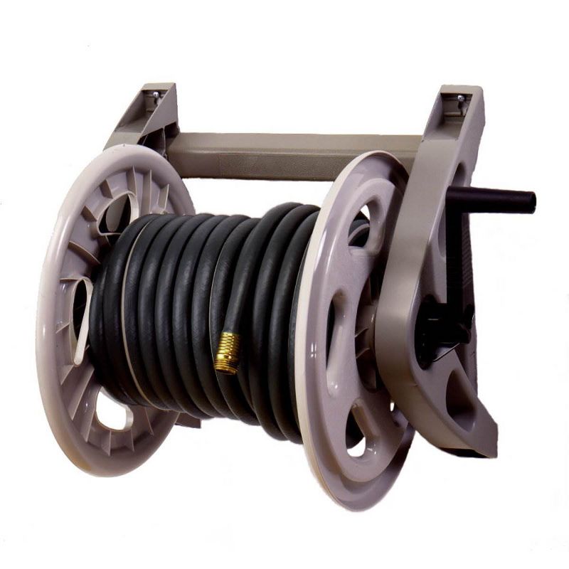 Suncast Hose Handler 200 Foot Capacity Wall Mounted Resin Garden Hose Reel