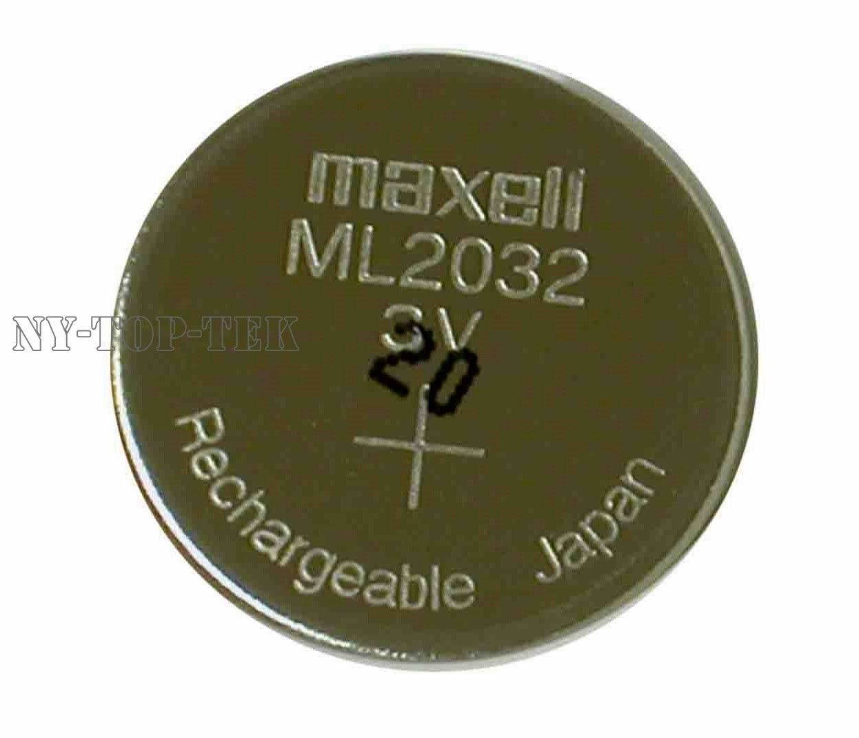 New Original Maxell ML2032 Rechargeable CMOS Lithium Backup Battery 3V