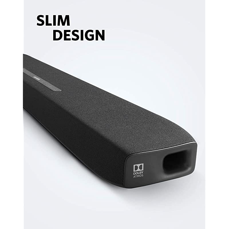 Infini Pro Integrated 2.1 Channel Soundbar with Dolby Atmos and Built-in Subwoofers, TV Surround Sound System with 4K HDR Pass-Through,HDMI Arc,Bluetooth 5 Wireless Music Streaming
