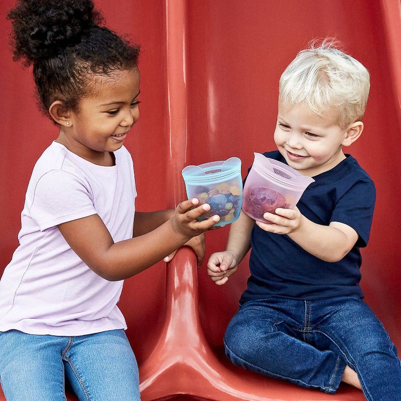 Zip Top Baby Snack Container - 4pk