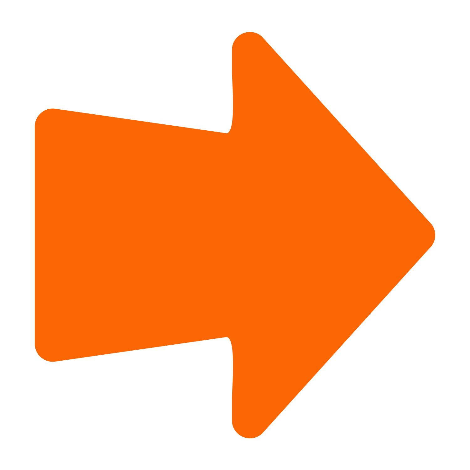 LiteMark 4 Inch Orange Round Arrow Decals - Pack of 18