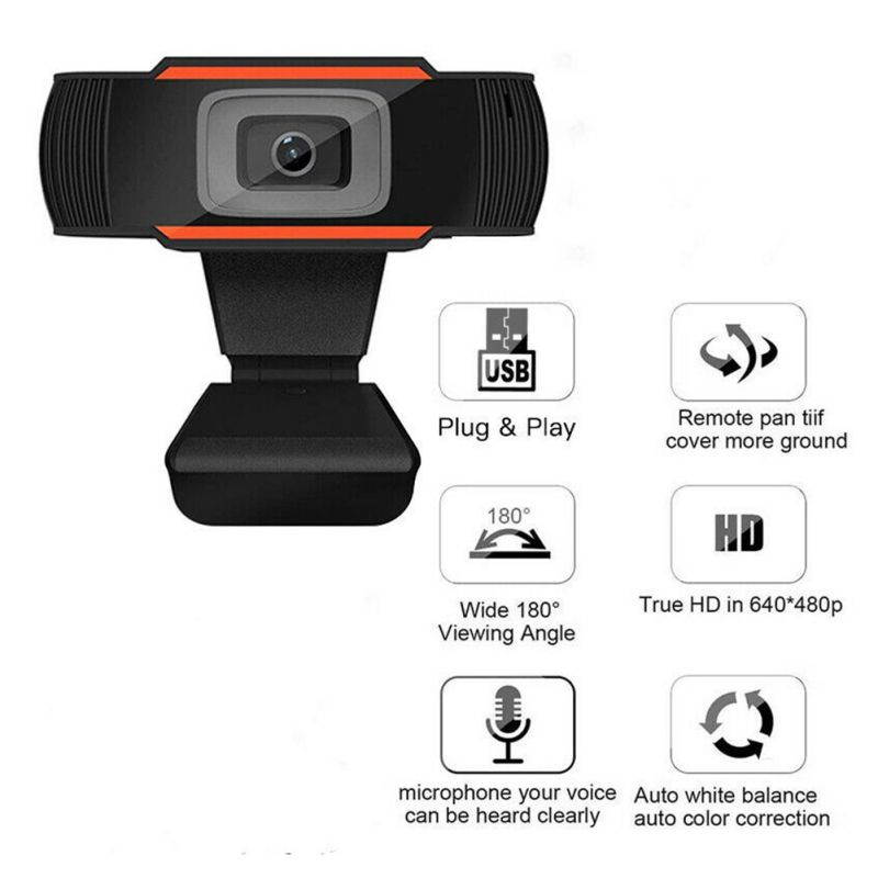 480P/720P/1080P Auto USB 2.0 Webcam Camera W/ Microphone For PC Laptop Desktop Computer HD Webcam Web Camera