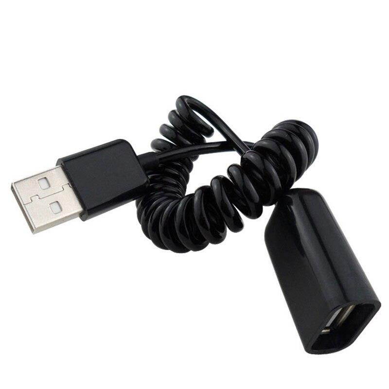 Spiral Coiled USB A male  to A female  adapter adaptor Cable 1M 3FT