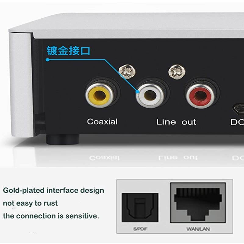 Music Streamer DLNA HiFi Player Airplay Receiver WiFi Bluetooth with DAC