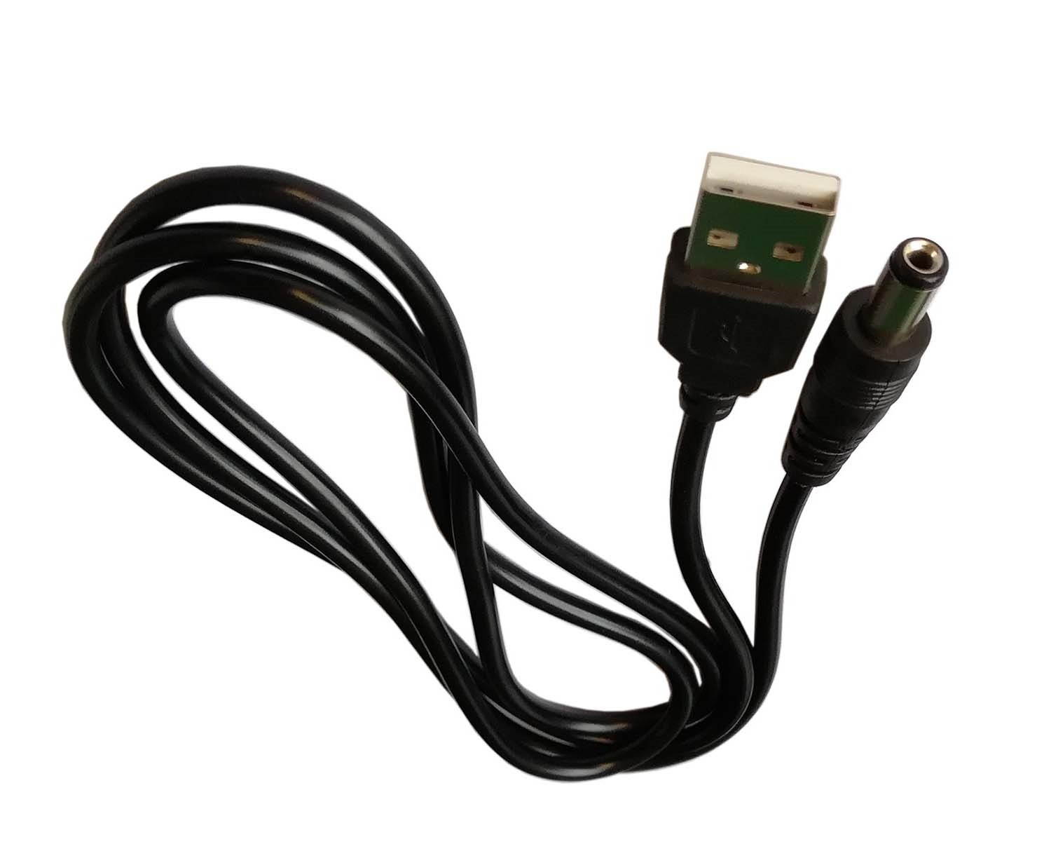 Easyday USB A Male to 5.5mm / 2.1mm 5V 1A DC Barrel Jack Power Charger AC Adapter Cable Connector Cord