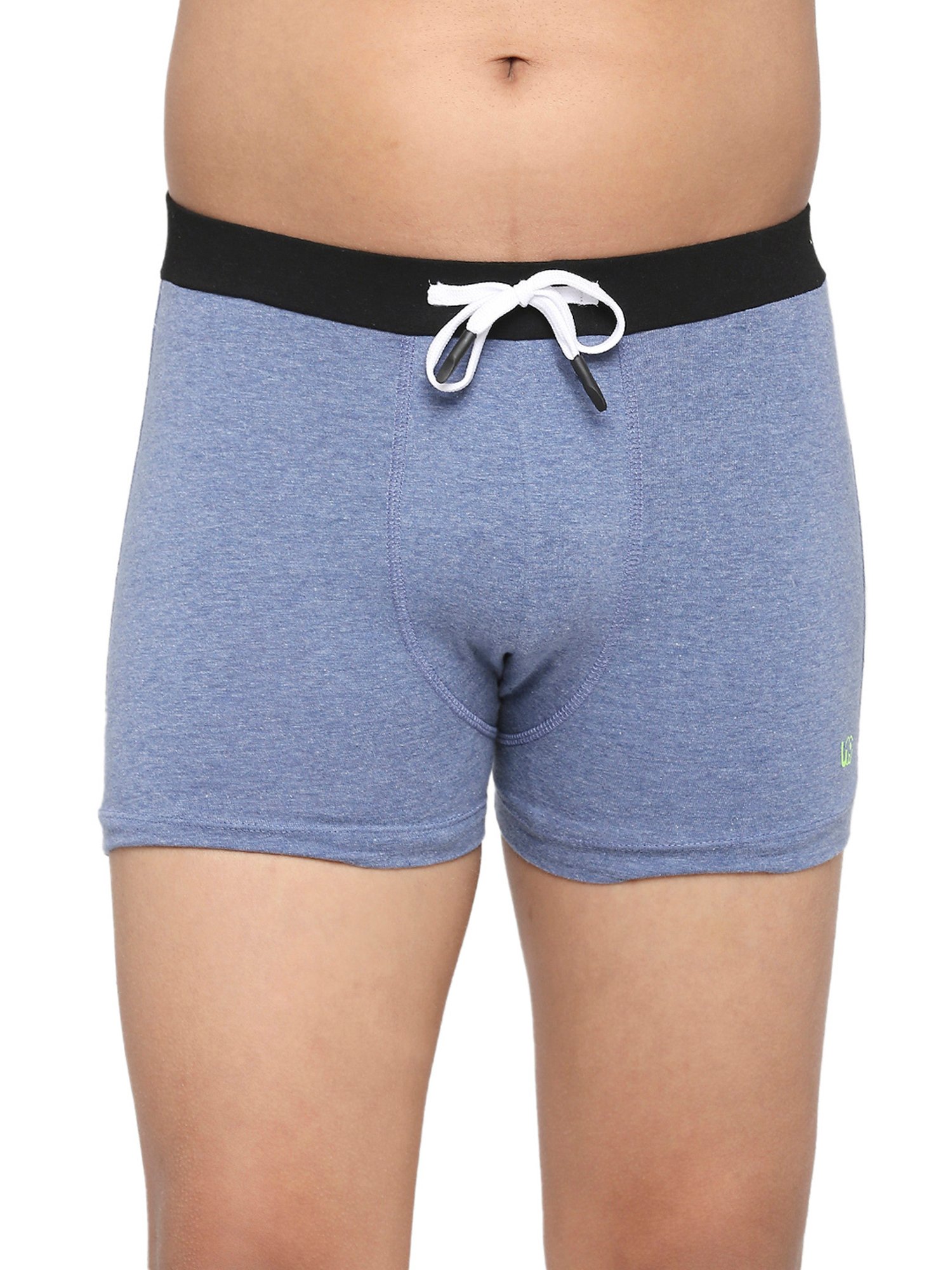 Frenchie Kids Blue & Grey Textured Trunks (Pack Of 2)