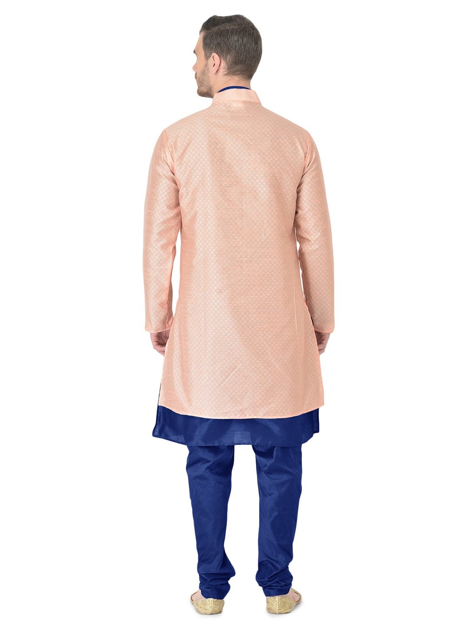 SG RAJASAHAB Multi Regular Fit Self Pattern Kurta Set