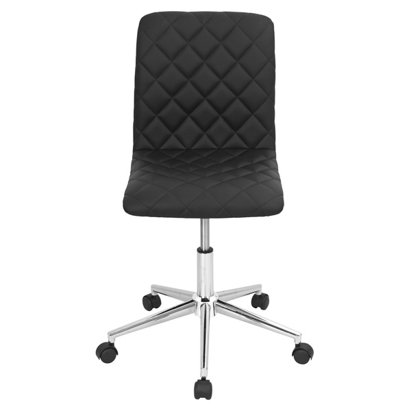 Lumisource Caviar Swivel Office Chair in Black