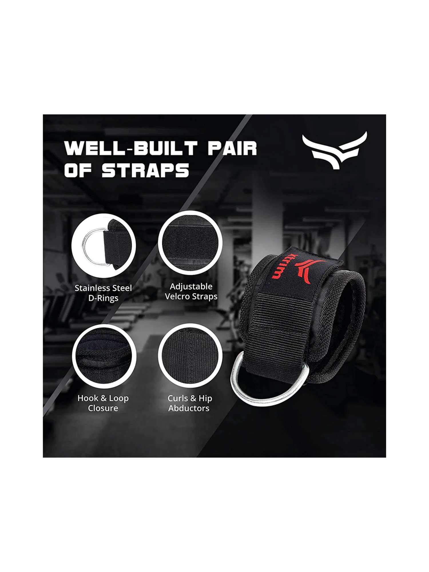 Xtrim Durafit Ankle Strap (Red)