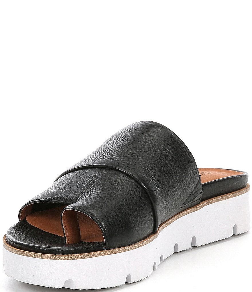 Gentle Souls Lavern Leather Toe Thong Slides