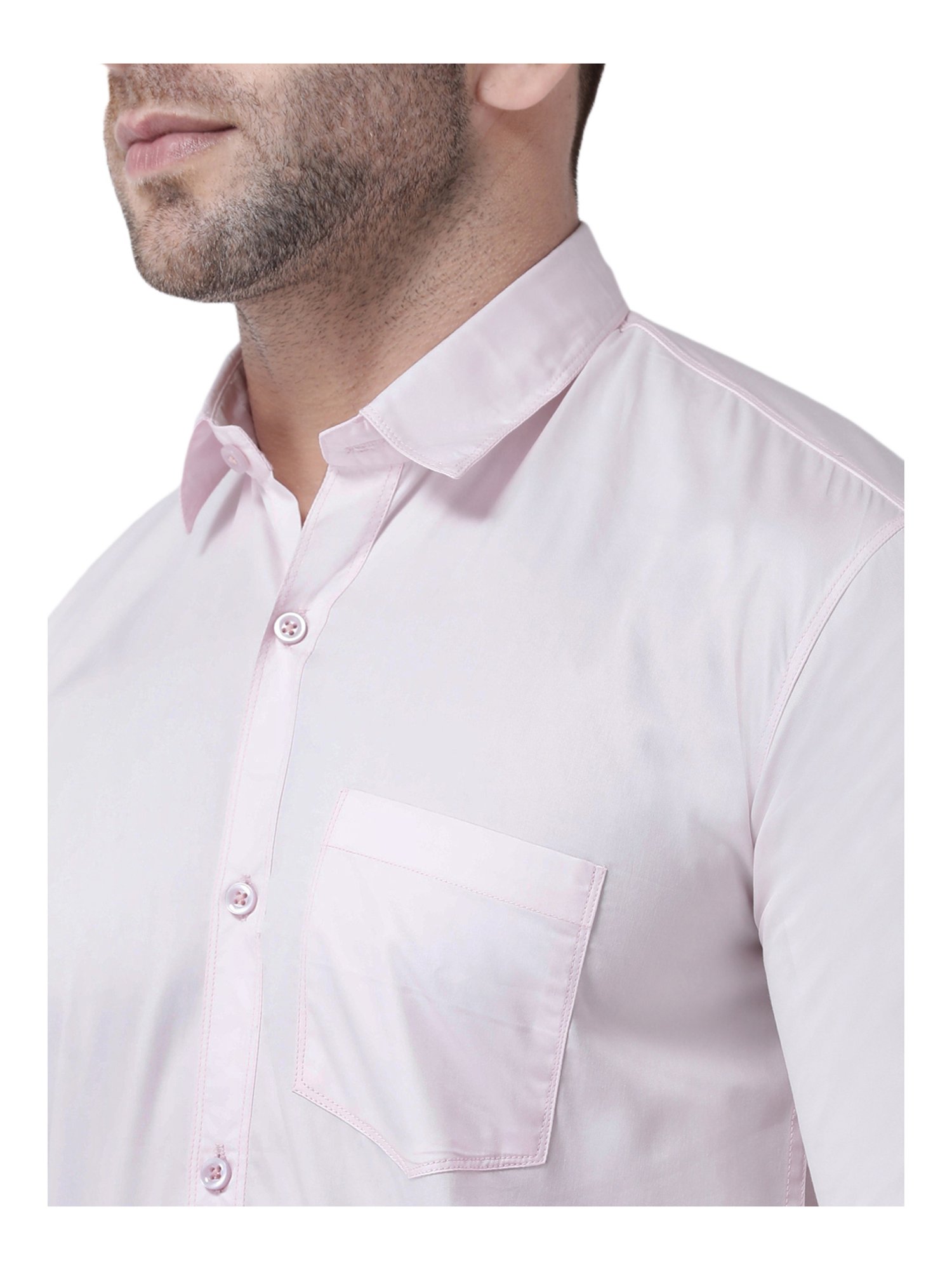 Hang Up Pink Cotton Slim Fit Shirt
