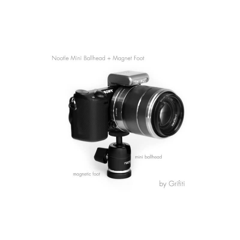 Nootle Magnetic Foot 14 20 Threaded for Mini Ball Heads Pan Heads Cameras Phone Holders Video Cameras