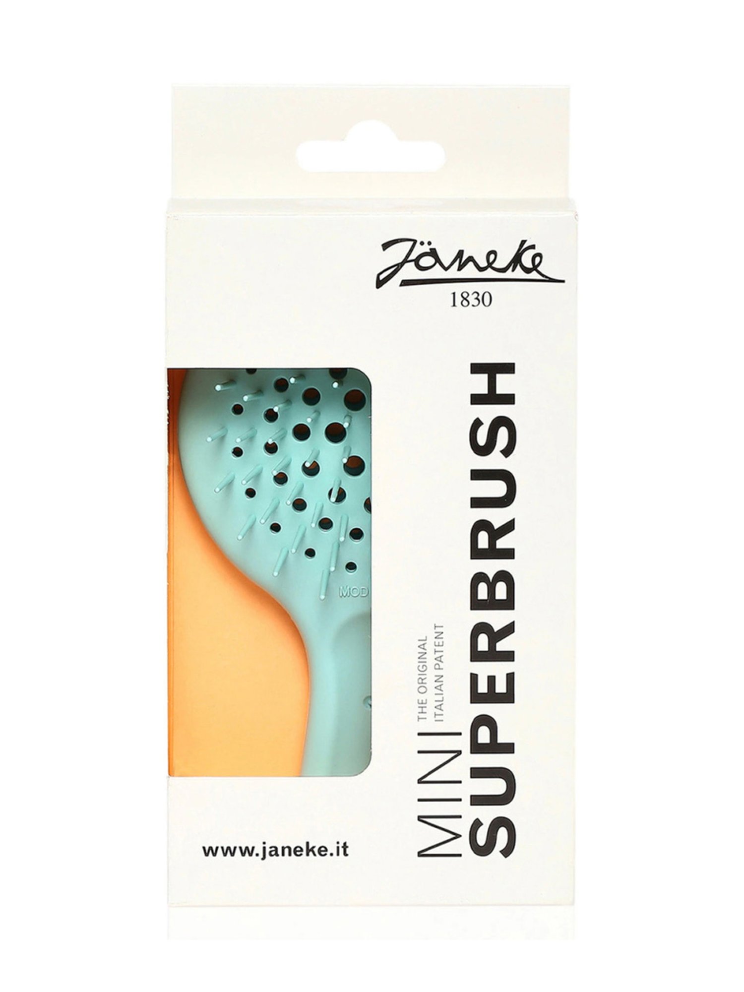 Janeke 1830 Professional Turquoise Silicone Bag Hair Brush